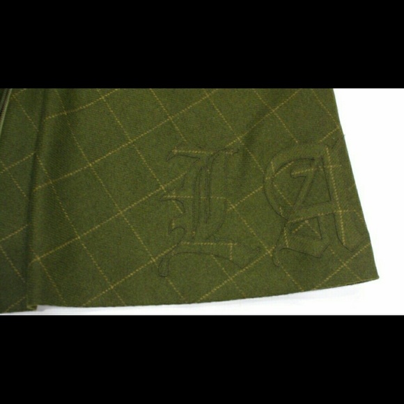 L.A.M.B. asymmetrical A line wool skirt - Picture 2 of 3