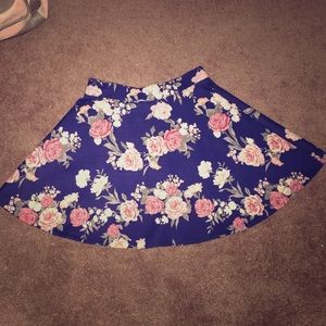 Floral skater skirt
