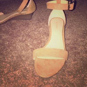 Wedged strapped sandals