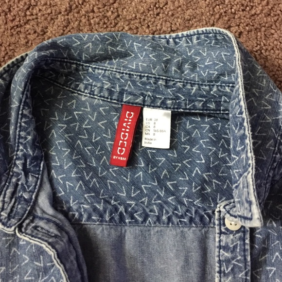 H&M shirt blue jean - Picture 2 of 2