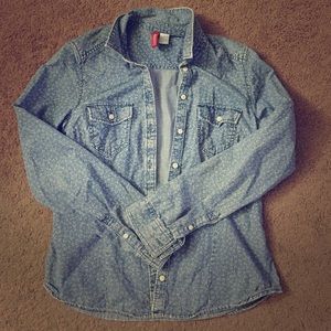 H&M shirt blue jean