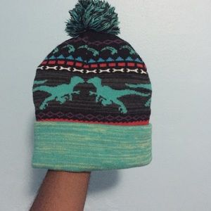 Dino beanie with raptors(ALWAYS OPEN TO OFFERS)