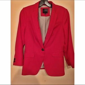The Limited Red Blazer with Stripe lining