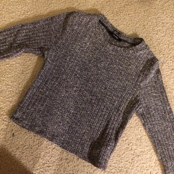 Crop Marled Knit Sweater - Picture 1 of 4