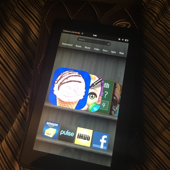 KINDLE FIRE WITH PADDED CASE