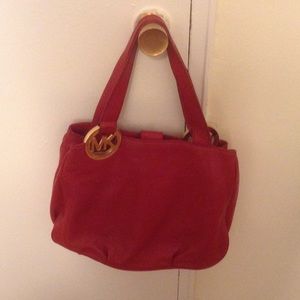 Michael kors red tote
