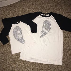 Best friend baseball t-shirts