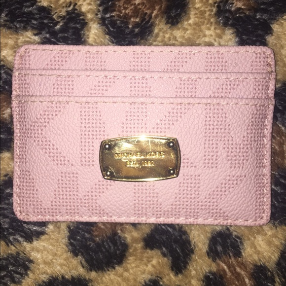 Pink Michael Kors Card Holder