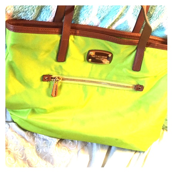 Michael Kors lime green purse!