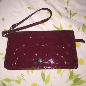 Sold !!!Coach wristlet wallet.