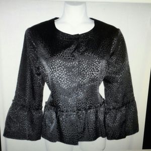 Bcbg Max Azria size small cropped ruffle blazer