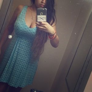 V-neck Patterned Dress