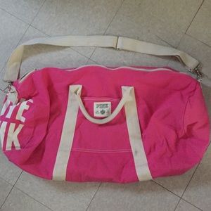 PINK large duffel bag