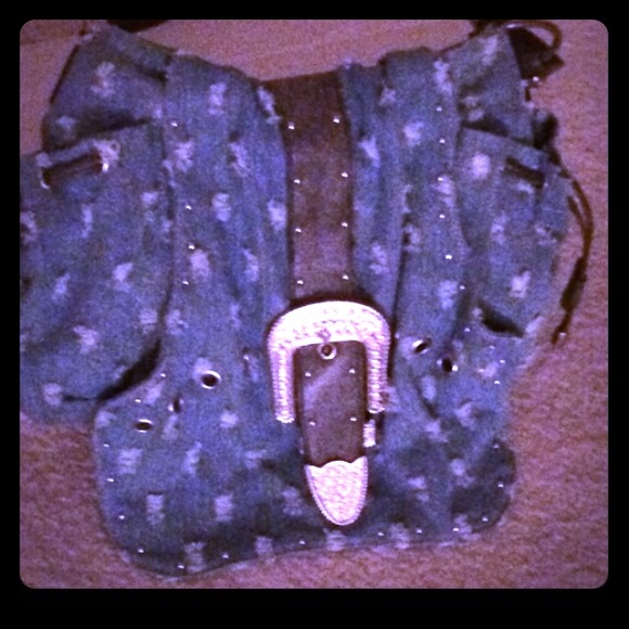 Really cute "blue jean bling" purse