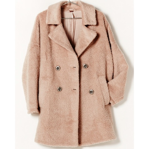 Free People Jackets & Blazers - Free People Textured Cocoon Coat in Beige