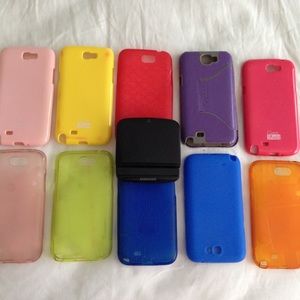 Big lot of Samsung Galaxy Note 2 cases