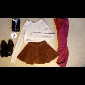 Urban Outfitters Kimchi Blue Cream Cropped Sweater