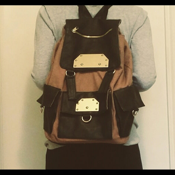 Urban Outfitters Beige/Gold Bookbag