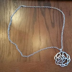 Dear by Amanda Bynes rose pendant and chain.