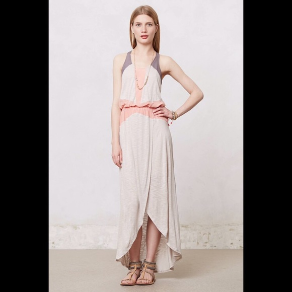 Anthropologie Sunbathed Maxi Dress Size M
