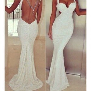 Open Back Mermaid Dress