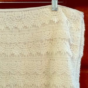 Beautiful White Lace Skirt