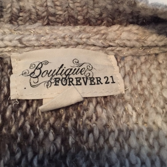 Forever 21 Shimmer Batwing Cardigan - Picture 2 of 4