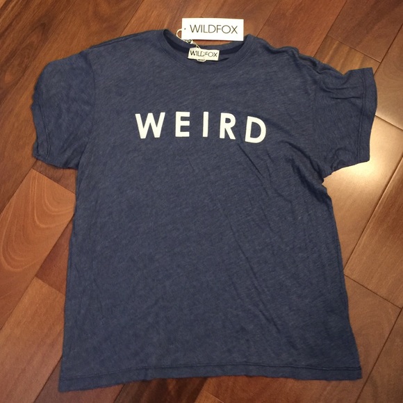 ✨SOLD✨"Weird" glow in the dark Wildfox tee