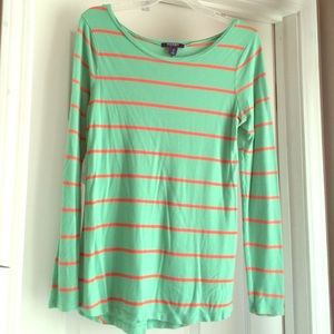 Mint green long sleeve shirt