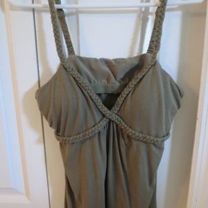 Victoria's Secret sage green roped tank top
