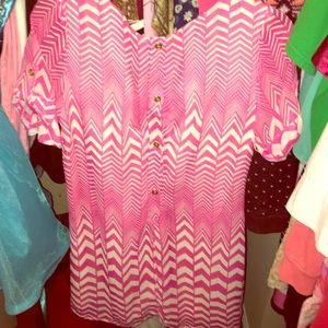 Different chevron pattern styled dress