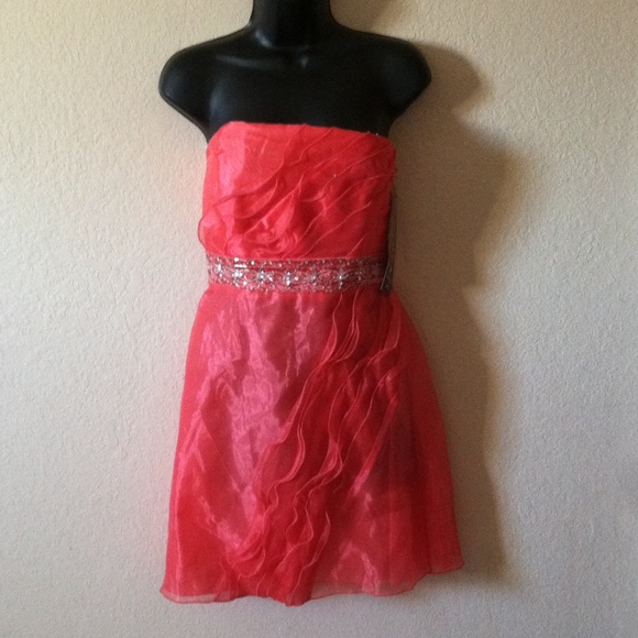 Orange Evening Dress