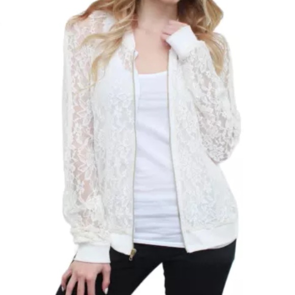 White lace jacket