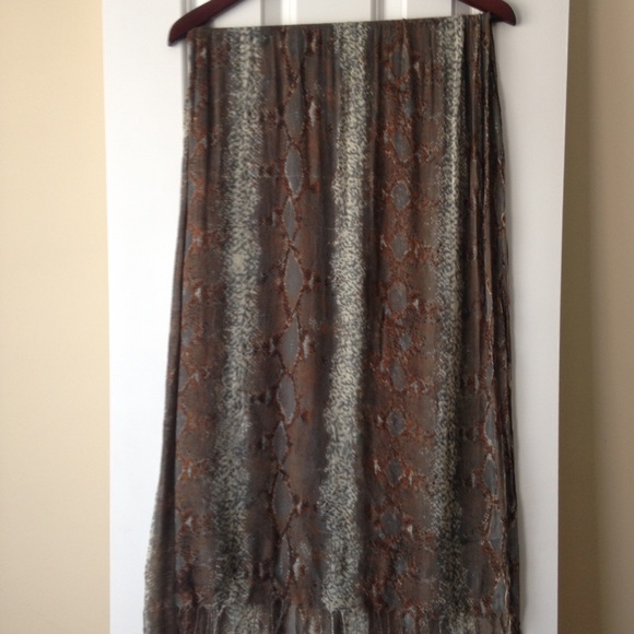 Snakeskin lightweight scarf