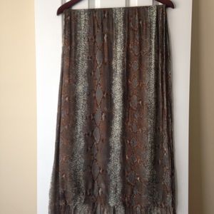 Snakeskin lightweight scarf
