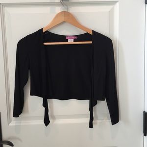 Black half sweater