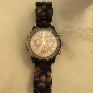 Michael Kors tortoise watch.