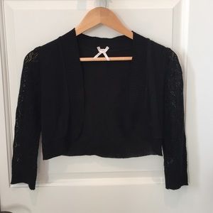 Black half sweater