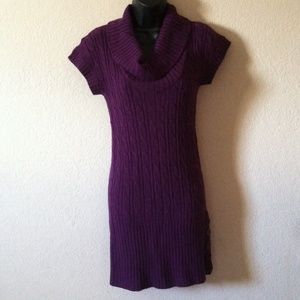 Purple sweater Dress