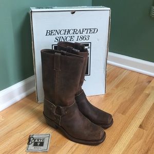 Frye leather harness boot