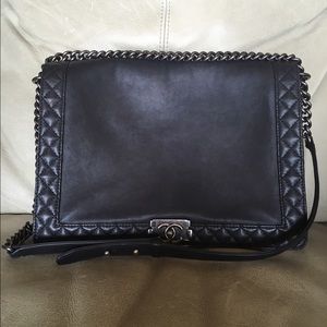 Black Chanel handbag