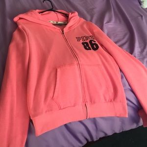 Large PINK Zip Up