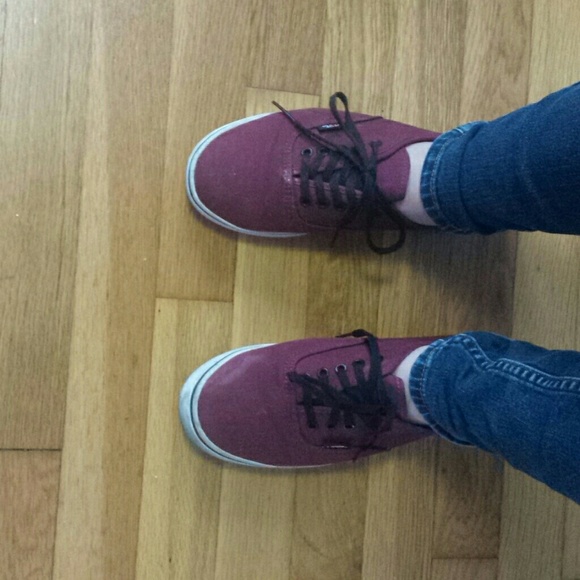 Maroon vans