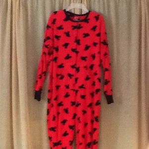 Women's Mickey Mouse footed pajamas