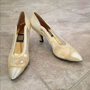 Gold Cinderella shoes