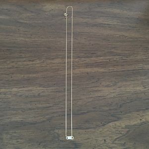 Tiny gold bar necklace