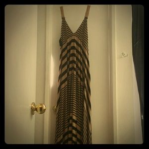 A.L.C Chevron maxi dress