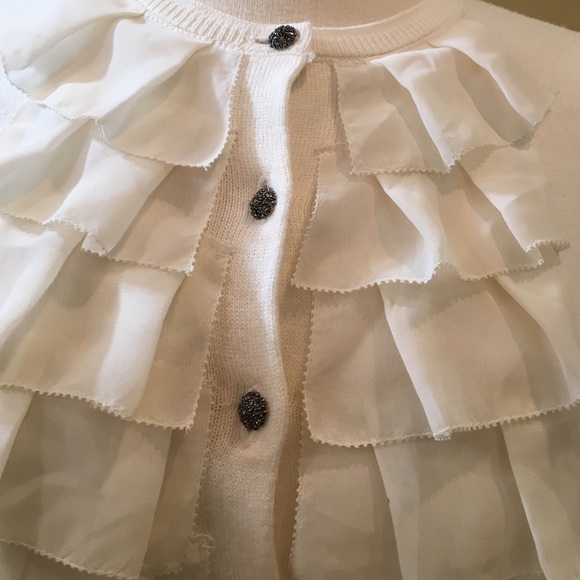 New York and Company Ruffled sweater - Picture 2 of 3