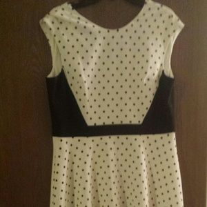 Black and white polka dot dress SIZE 14