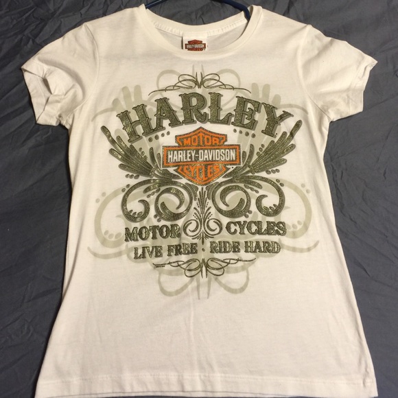 Harley Davidson Tops - Harley Davidson Glitter Shirt